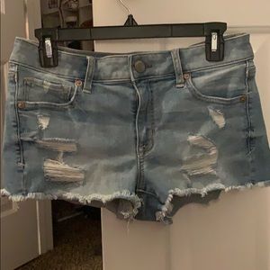 american eagle next level stretch shortie shorts!